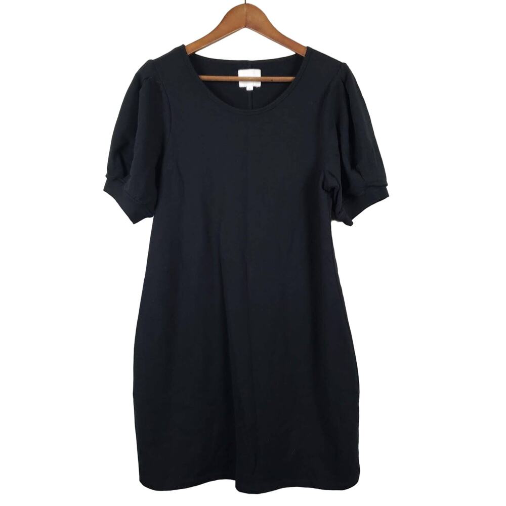 Sundays Knit Dress Sheath Loose Fit Black- 2